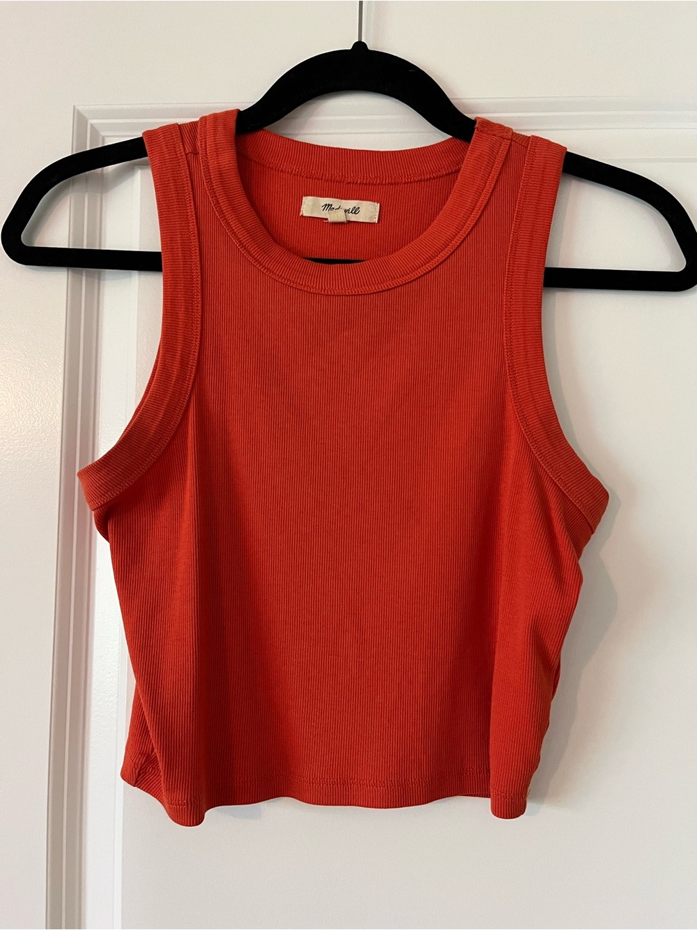 Madewell Ribbed Tank Top - Burnt Orange